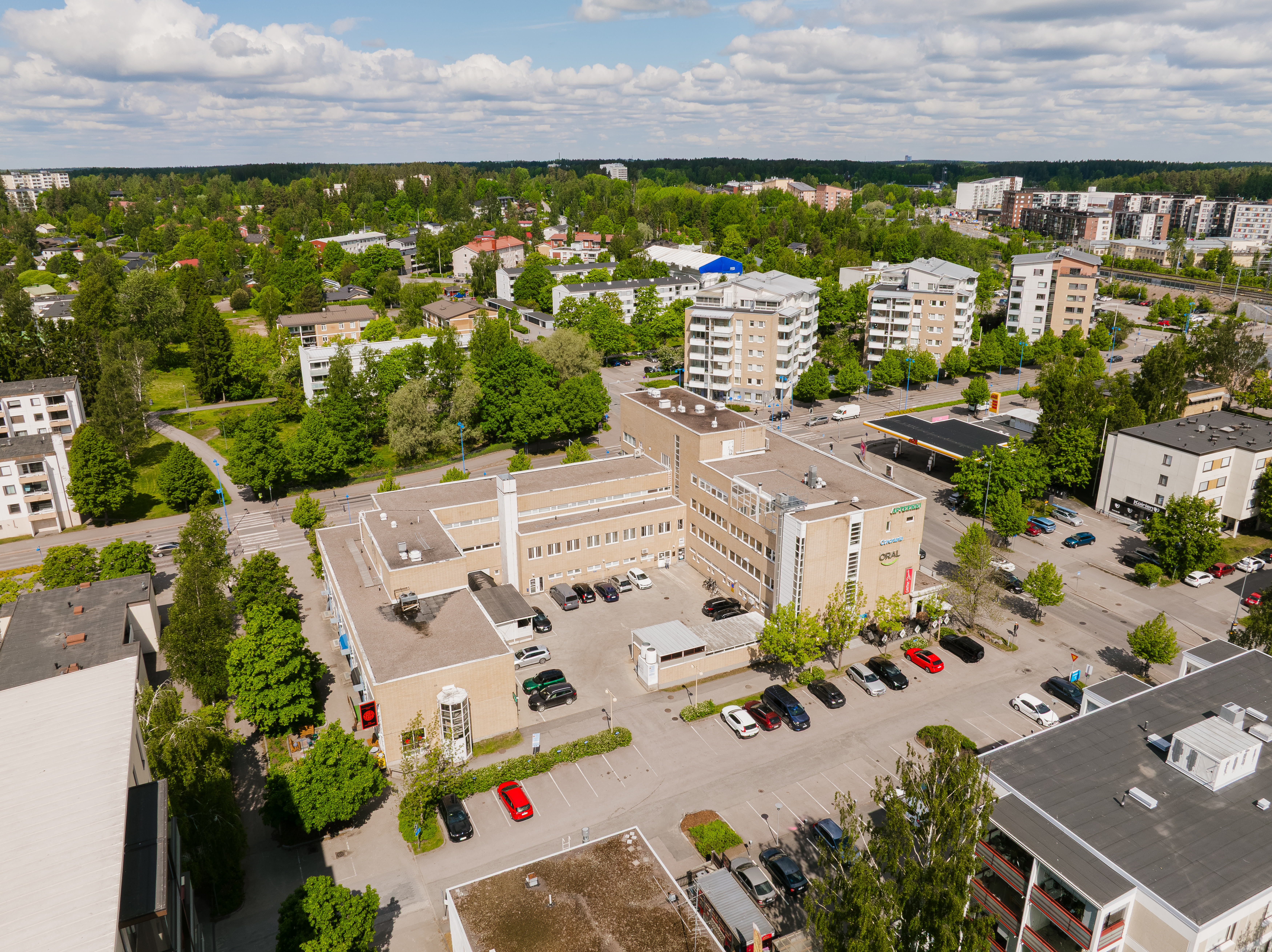 Sisäpiha, ilmakuva